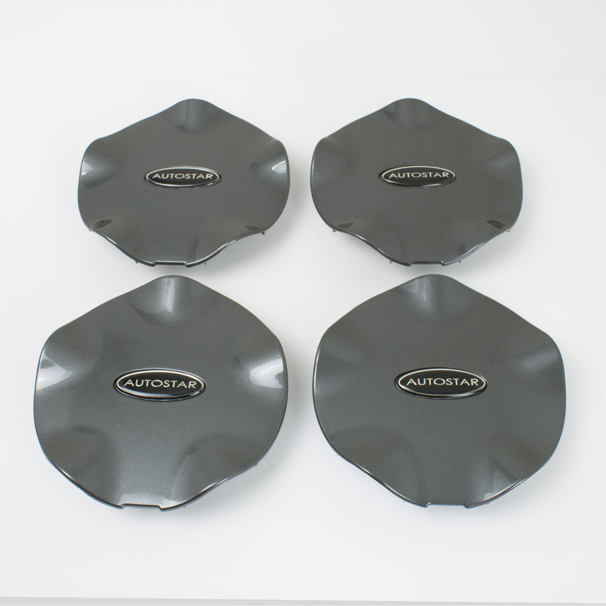 AutoStar Legend 01 Replacement Centre Cap - SET OF 4 - Gravel Grey